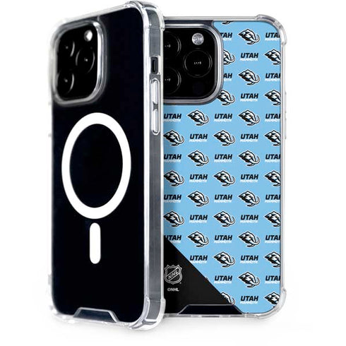 NHL Utah Mammoth Logo Pattern iPhone 15 Pro Max MagSafe Case